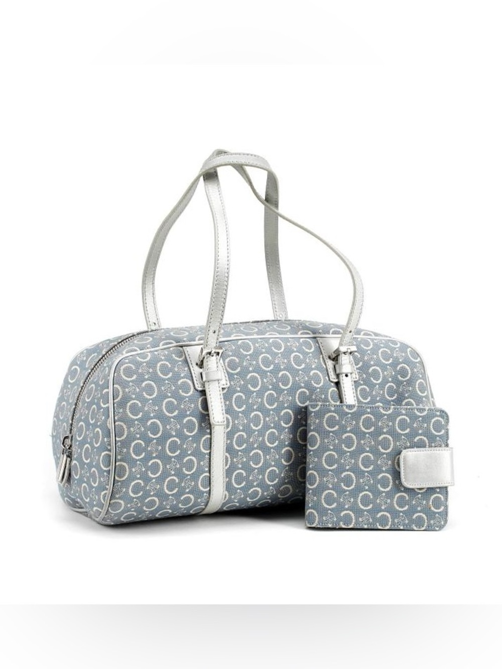 Celine Grey/Blue Boston Bag